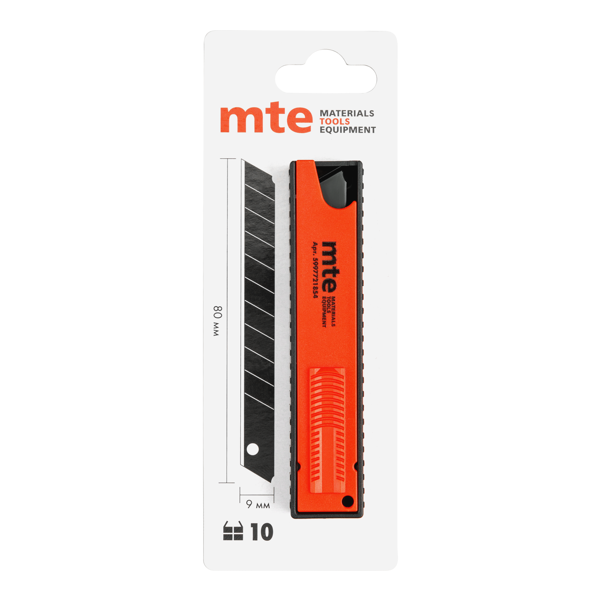 ЛЕЗВИЕ ДЛЯ НОЖА ЛОМКОЕ ЧЕРНОЕ 9ММ 5997721854