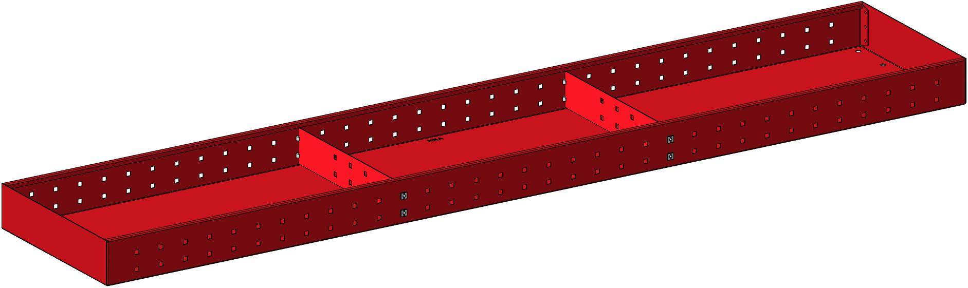 ЯЩИК ВЕРХ 1668Х80Х330 2 РАЗД MRA54 0963646654