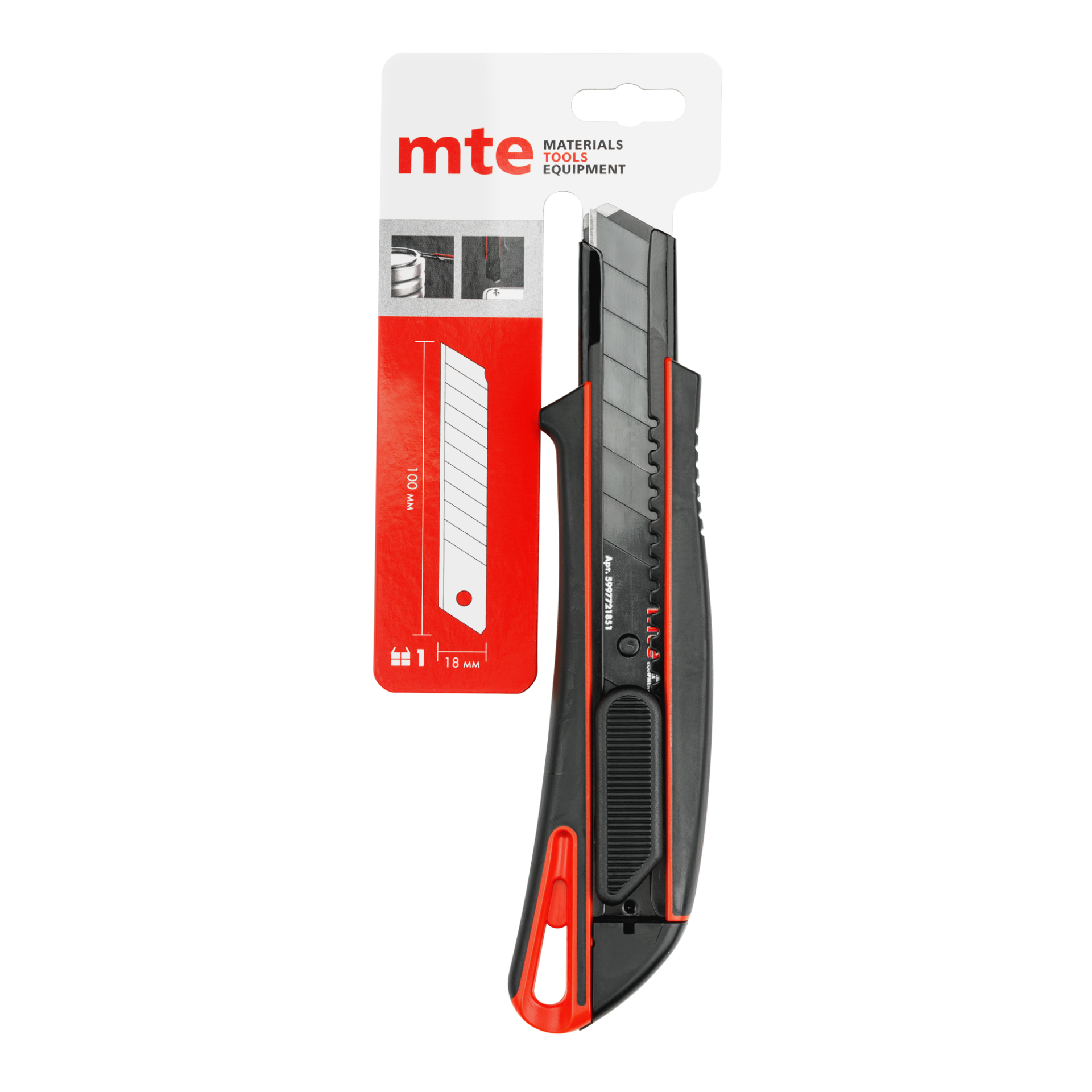 НОЖ С ЛОМКИМ ЛЕЗВИЕМ 2К/РУКОЯТКА 18ММ 5997721858