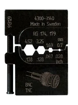 Матрица для разъемов BNC / TNC коаксиальных кабелей RG174 RG179 Wurth 0714107322