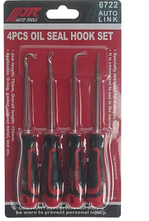 Набор зацепов для снятия уплотнительных колец, 150 мм, 4 предмета, JTC JTC-6722