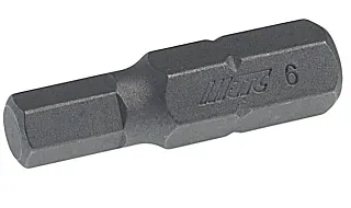Бита шестигранная HEX 6 мм 30 мм хвостовик C8,0 мм (5/16