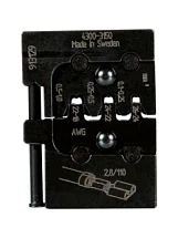 Матрица для плоских неизолированных наконечников 2,8 мм 0,1-0,25 / 0,25-0,5 / 0,5-1 мм2 Wurth 0714107318