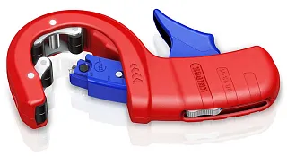 Труборез DP50 для пластиковых труб 32 / 40 / 50 мм толщина 2,4 мм длина 202 мм Knipex KN-902301BK
