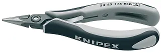 Плоскогубцы захватные для электроники ESD плоскокруглые длина 115 мм Knipex KN-3422130ESD