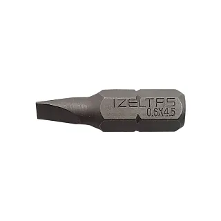 Бита SL 0,6х4,5 25 мм хвостовик С6,3 мм IZELTAS 4810200645