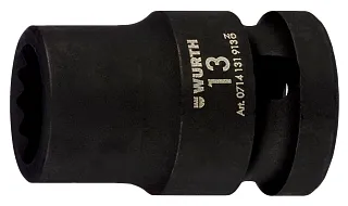 Головка торцевая ударная двенадцатигранная 19 мм 1/2