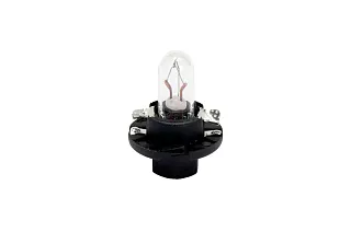 ЛАМПА 12V 1.2W BX8.4D ПЛ.ЦОК ЧЕРН 072016522