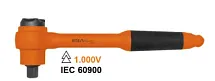 Трещотка 3/8" VDE 190 мм EgaMaster 73282 1973000169