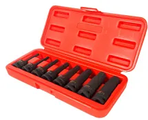 Набор головок 1/2" ударных шестигранник HEX 5-19 мм 8 предметов JTC JTC-J408LH
