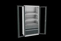 Шкаф инструментальный с дверьми с окнами ВС-055-013 13.0518-103