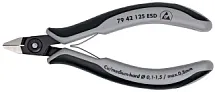 Бокорезы для электроники ESD с острой головкой длина 125 мм Knipex KN-7942125ESD
