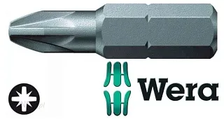 Бита PZ2 25 мм хвостовик С6,3 мм WERA 5997722541