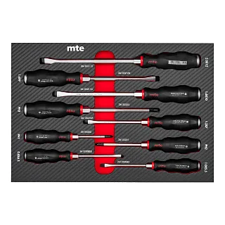 Набор ударных отверток SL PH в ложементе карбон 274x400х30 мм 9 предметов mte 2965905304