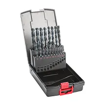 Набор сверл спиральных по металлу HSS-G PRO DIN 338 1-10 мм, шаг 0,5 мм, 19 шт., mte 2624000001 
