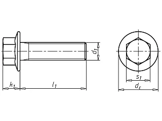 БОЛТ FLSH/UKV 8.8 SW8 A2C M5X10 02745  10
