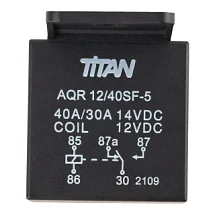 Реле 5 контактов без разъема 40 А 12 В флюсостойкий пылезащищенный пластиковый корпус 27x28x25 мм 055566020