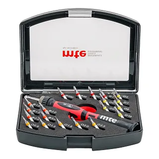 Набор бит с хвостовиком 4 мм для точных работ 21 предмет mte 26134895