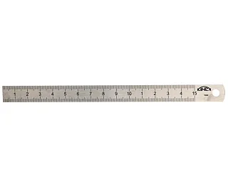 ЛИНЕЙКА 150х13х0,5ММ ШКАЛА 1,0ММ (СТАЛЬ) 1022-0