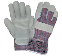 Перчатки спилковые, утепленные иск.мехом, 2Hands 6997400202