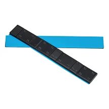 Грузики балансировочные  самоклеящиеся прямоугольные Fe, 4х10г/4х5г, черные  6997551042