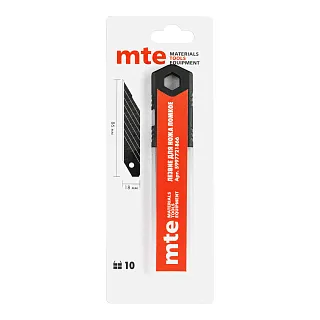 ЛЕЗВИЕ ДЛЯ НОЖА ЛОМКОЕ ЧЕРНОЕ 18MM УГОЛ 30ГР 5997721866