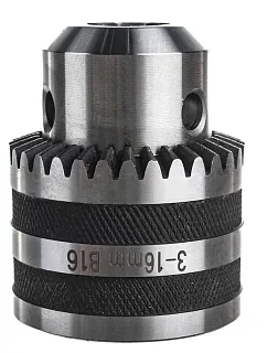 Патрон сверлильный зажимной ключевой № 155 3-16 мм B16, точный Эксперт (ключ в компл) 70301007