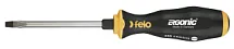Отвертка усиленная с прямым шлицем (Slotted), трехкомпонентная рукоятка, 0.8X4.5Х90, FELO 45004540