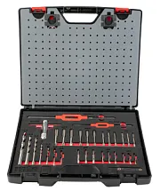 Наборы ручных метчиков и плашек HSS M3-M12, 45 предметов, mte 2964065244 