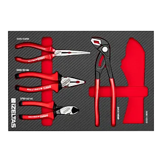 Набор шарнирно-губцевого инструмента в ложементе карбон 274x400х30мм 4 предмета IZELTAS 2965905306