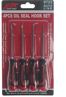 Набор зацепов для снятия уплотнительных колец, 150 мм, 4 предмета, JTC JTC-6722