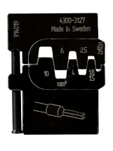 Матрица для втулочных наконечников 0,25-0,75 / 1-1,5 / 2,5 / 4 / 6 / 10 мм2 Wurth 0714107315