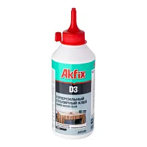 Клей ПВА D3 белый 500 г, Akfix AS3242 