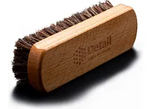 Щетка для очистки кожи, 14.5x4.5 см, натур. ворс DT-0234