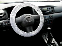 Защитный чехол на рулевое колесо, с резинкой, ПНД 12мкр, коробка 250 штук 9500007959