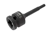 Головка торцевая ударная шестигранник HEX 5 мм 1/2" длина 78 мм JTC JTC-447905