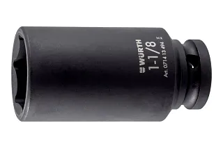 Головка торцевая ударная шестигранная удлиненная 1 1/8