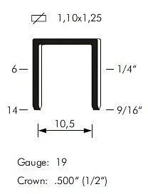 СКОБА ПОЛИМЕР 12.7X1.25 OMER 81P/14 5997720923
