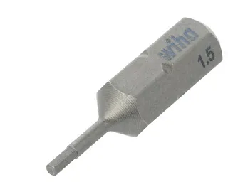 Бита шестигранная HEX 1,5 мм 25 мм хвостовик С6,3 мм WIHA 6997055004