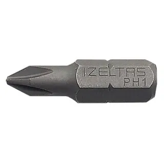 Бита PH1 25 мм хвостовик С6,3 мм IZELTAS 4820210001