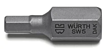 Бита шестигранная HEX 10 мм 30 мм хвостовик 10 мм Wurth 0614788310