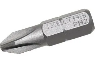 Бита PH2 25 мм хвостовик С6,3 мм IZELTAS 4820210002