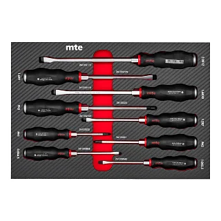 Набор ударных отверток SL PH в ложементе карбон 274x400х30 мм 9 предметов mte 2965905304