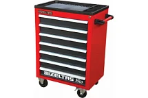 Тележка инструментальная серии ECO без инструментов, 7 выдвижных ящиков, цвет красно-черный, IZELTAS, 8243321007/13000002446 8243321007