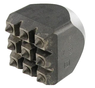 Бучарда насадная с тведосплавными зубьями HM 40x40 мм 9 зубьев 3253