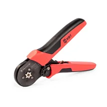 Пресс-клещи ПКВш-6 мини для втулочных наконечников 0,25-6 мм² и двойных 2х0,5+2х4 мм² КВТ 5997752010