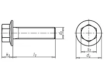 БОЛТ FLSH/UKV 8.8 SW8 A2C M5X10 02745  10