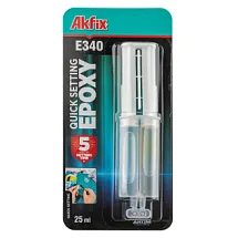 Клей эпоксидный 2к E340  25 мл, Akfix AKU136 