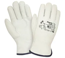 Перчатки кожаные утепленные искусственным мехом, mte 2Hands-0149