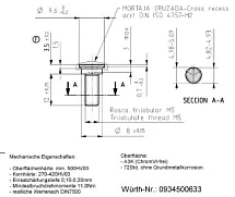 ВИНТ DIN7500 (A3K) H2 M5Х12 0934500633